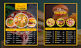 tv screen menu food menu restaurant menu digital menu board