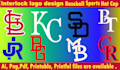 do interlock,overlapping logo design in baseball hat cap