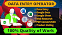 provide accurate data entry and web research, google maps and website scraping