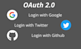 implement oauth login to your website