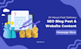 be your SEO blog content writer and website content writer