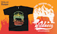 do a cool text and graphic based attractive t shirt design