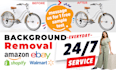 do 50 photos background removal and clipping path in 2 hours