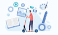create custom unique flat illustration