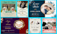 design unique wedding flyers within 6 hours