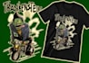 custom anime maskot style tshirt and merch design for amazon and print on demand
