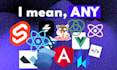 create a robust website with any js framework