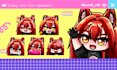 draw cute custom emotes and badges in anime style