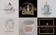 design a candle logo and candle business product label