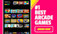 develop the arcade games website with 12000 games and monetize with ads