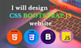 be your web programmer in html, css, bootstrap and js