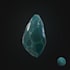 create crystal game asset in low poly
