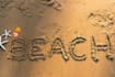 write anything you want on beach sand