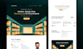 design aesthetic figma landing page, website, ui ux