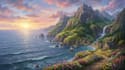 create beautiful landscape and background illustrations