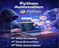 do web scraping, data extraction and data mining using python
