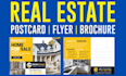 design real estate postcard templates in canva with editable link