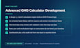 develop an advanced ghg calculator and carbon accounting tool