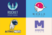create modern creative and minimalist logo design