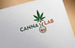 design design wellness, yoga, cbd,  marijuana, spa  and natural logo
