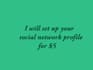 set up your social networking profile