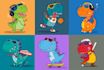 create a cartoon character and mascot cartoon