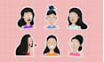 create cartoon characters, stickers, badges, labels