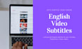 subtitle your english youtube videos