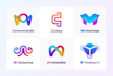 design modern tech, startup, crypto, security technology or app logo
