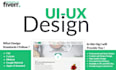 design outstanding website or app UI UX design