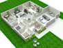 create 3d house floor plan and render in autocad