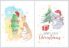 create cute christmas pattern and illustration