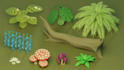 create low poly objects for dioramas and games