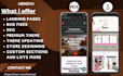 do responsive website design redesign customization fix shopify, wix, canva