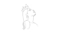 draw an awesome single line art illustration in 1 day