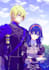 draw anime cute character, couple , oc background