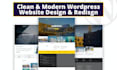 design, redesign professional, modern wordpress website