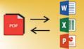 convert PDF file to word or vice versa