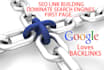 create over 1500 google friendly backlinks to your url