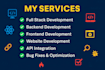 develop php, laravel, react js website ,full stack developer