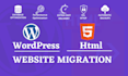 manually migrate, transfer, backup wordpress site in 6 hours