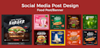 do creative  social media post designs