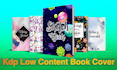 design your kdp low content book cover
