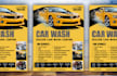 design car wash car rental and detailing flyer design