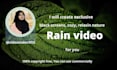 create 10 hours black screen rain and thunder rain video