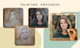 paint a realistic custom oil portrait on canvas handmade from your photo