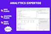 do anything in excel, python, tableau, rstudio