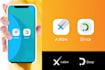 design a mobile app icon logo with a splash screen