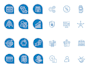 design unique elegant modern custom icons set design