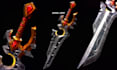 3d model a weapon from a concept art